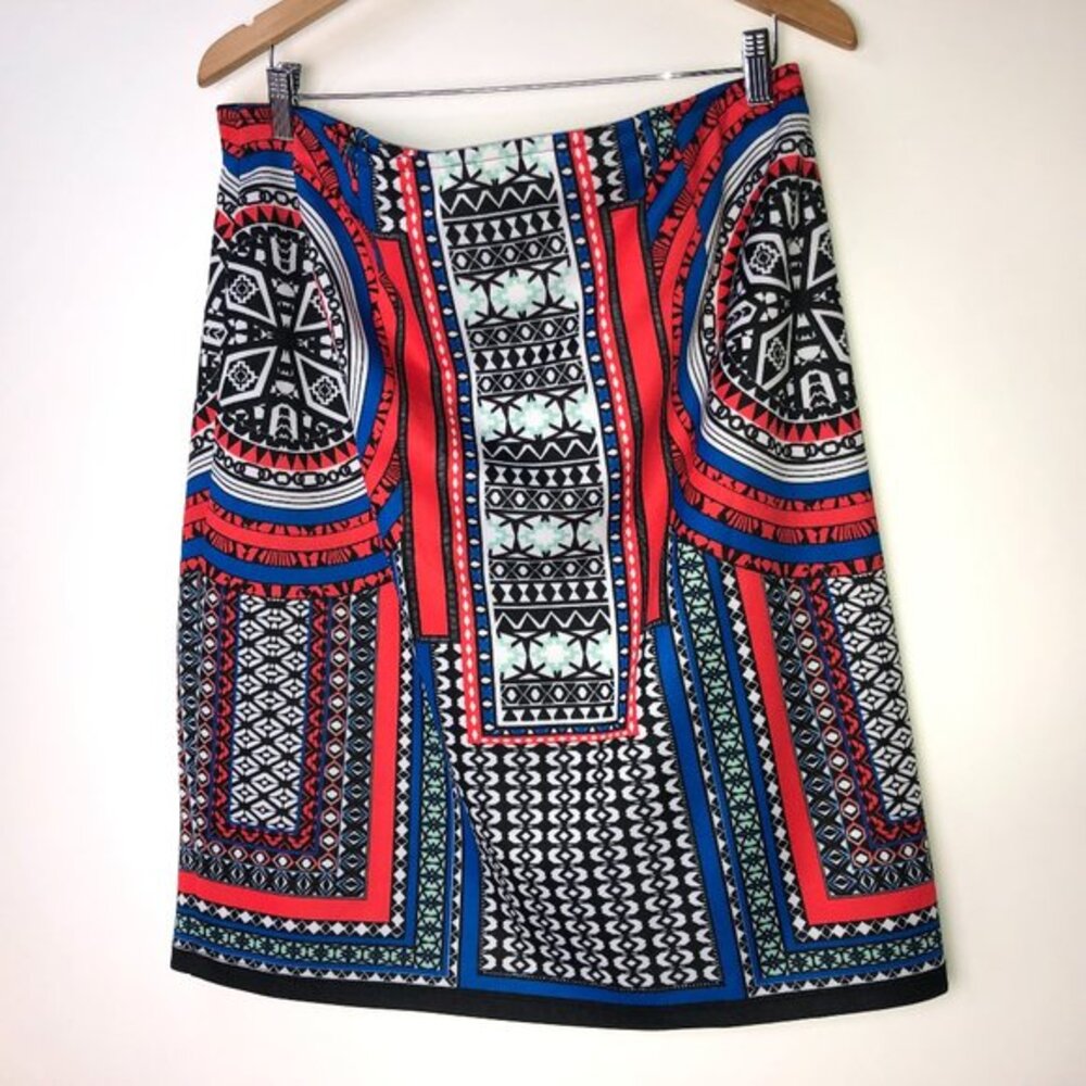 Valerie Stevens‎ Geo Print Pencil Skirt Women's XL